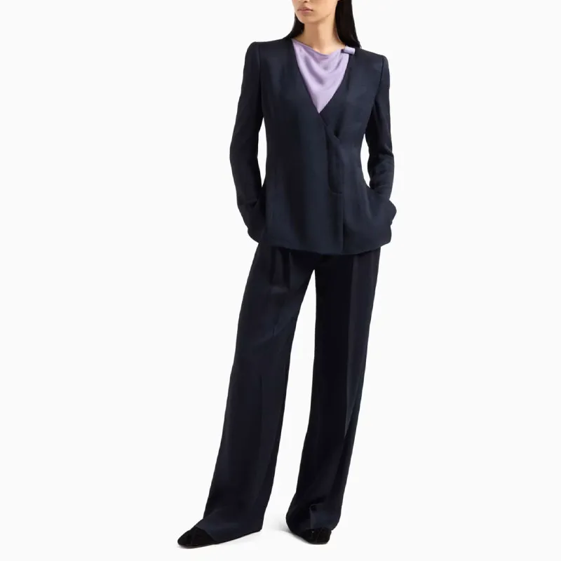 EMPORIO ARMANI Suit Trouser Women's Blue-1