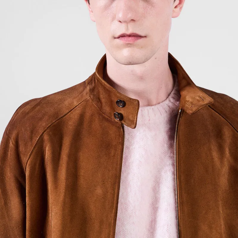 PRADA Suede Bomber Jacket-4