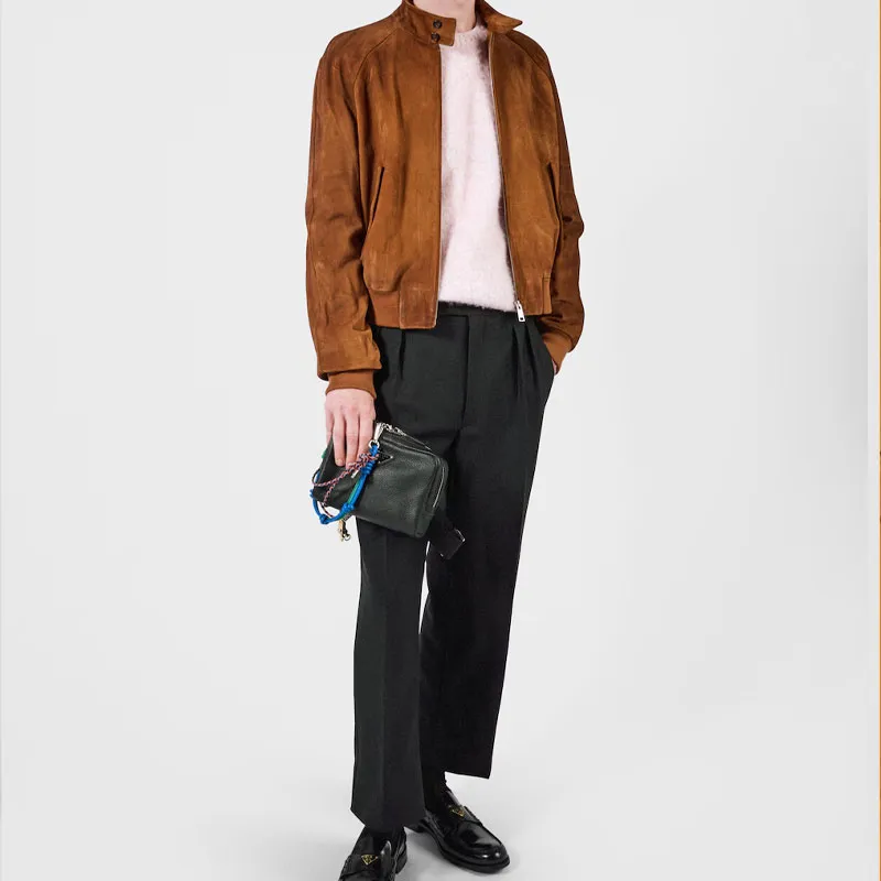 PRADA Suede Bomber Jacket-2