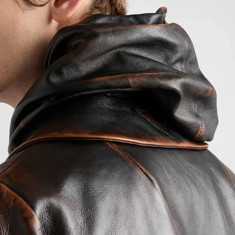 PRADA Nappa Leather Coat-3