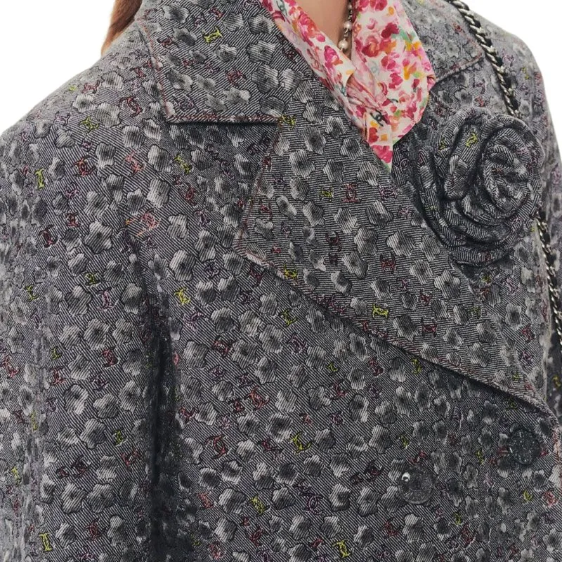 CHANEL 25P Spring Summer Preview Collection Jackets Coats Women's Gray-2