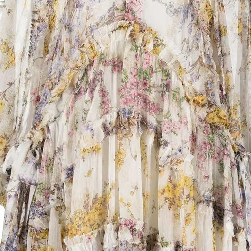 Zimmermann Long Sleeved Dresses Women's White-4