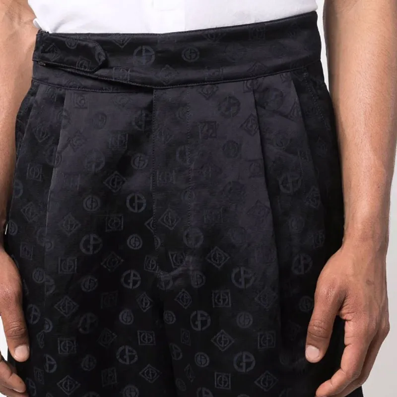 GIORGIO ARMANI Casual Shorts Men Black-4