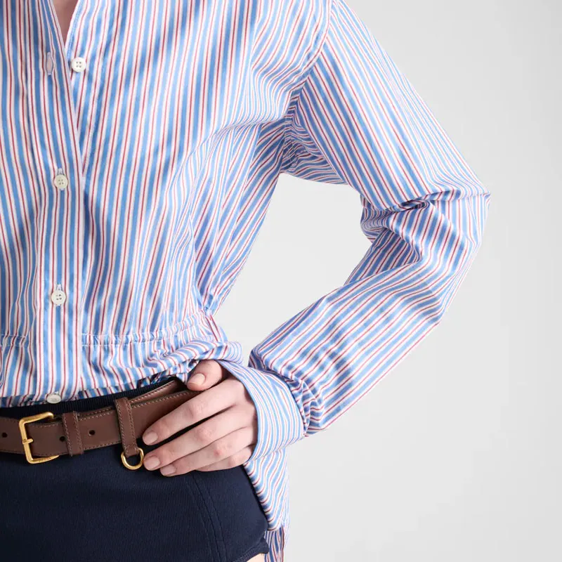 PRADA Striped Poplin Shirt-4