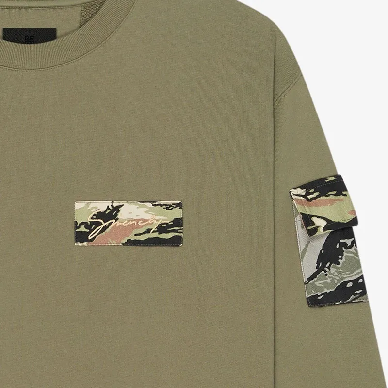 Givenchy Camo Patch Crewneck Sweatshirt-3
