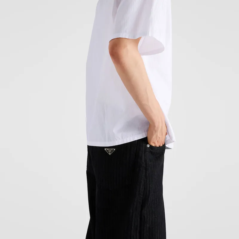PRADA Short Sleeved Button Up Shirt-4