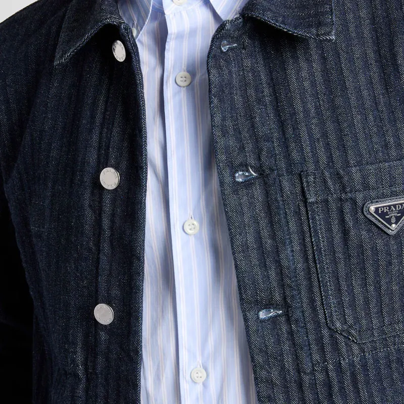 PRADA Striped Cotton Shirt-4