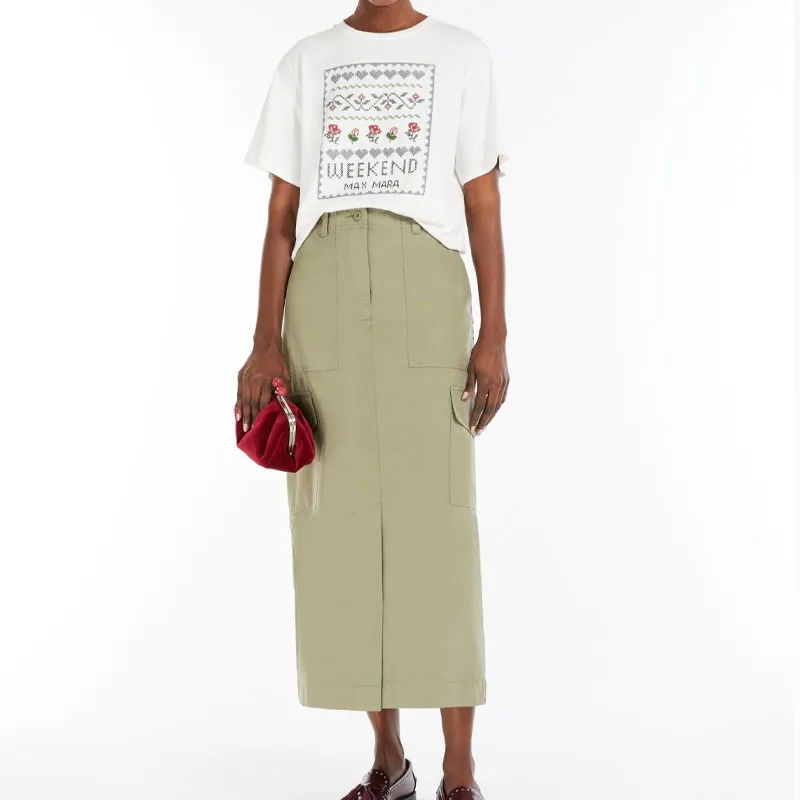 WEEKEND MaxMara Floral Patterned Crewneck T-Shirt-1
