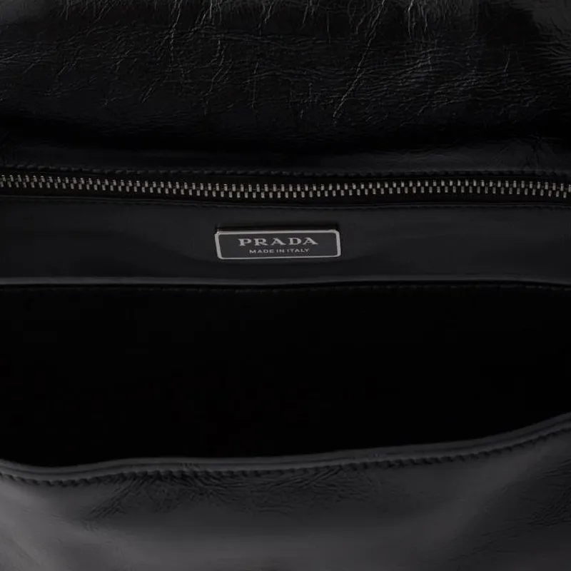 PRADA Leather Shoulder Bag Medium Size Women's-4