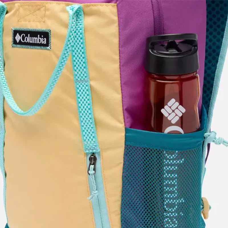 Columbia Polyester Backpack Unisex Yellow & Purple-3