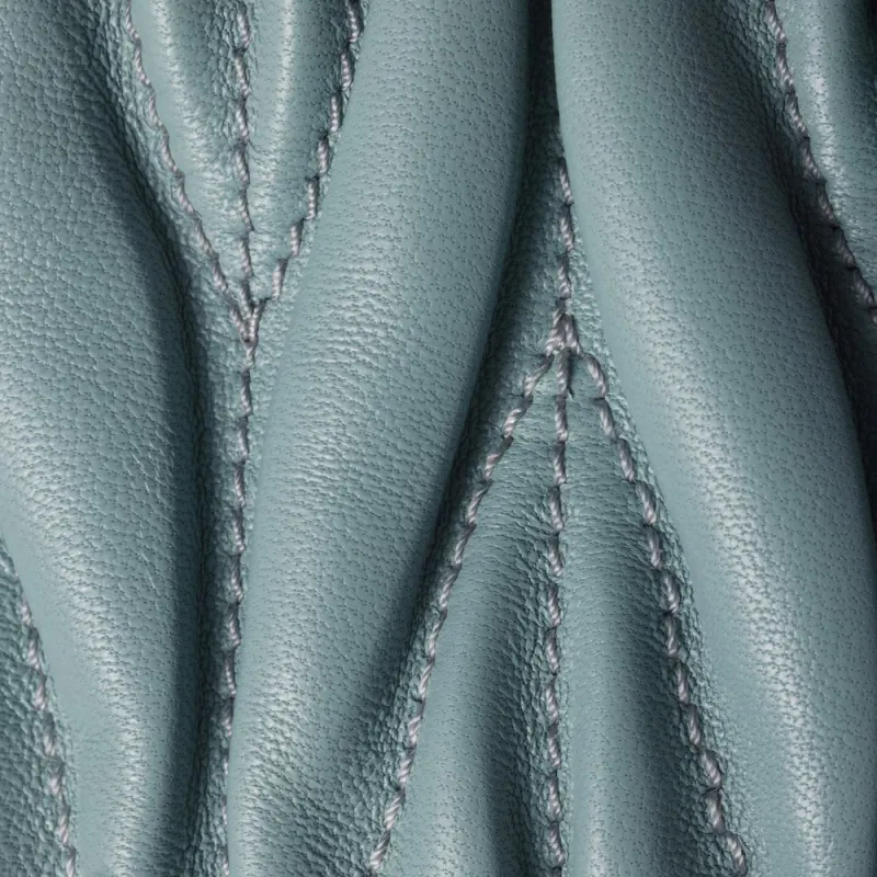 MIU MIU Arcadie Series Sheepskin Shoulder Bag, Handbag Women's Light Blue-3