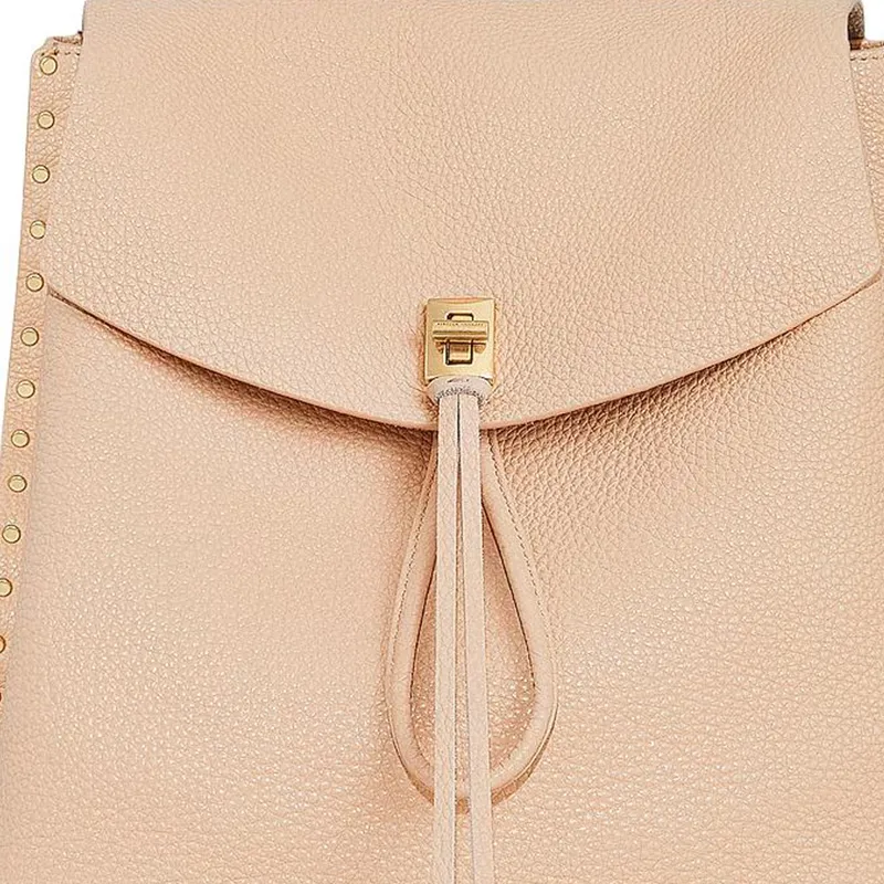REBECCA MINKOFF Leather Backpack Women's Nude-3
