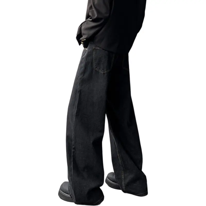QOTRIOCK Jeans Men Black-1