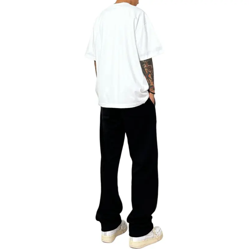 WARNING LIGHT Casual Pants Unisex Black-1