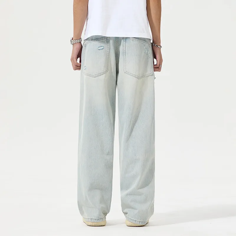 SNOW FLYING Jeans Unisex Light Blue-3