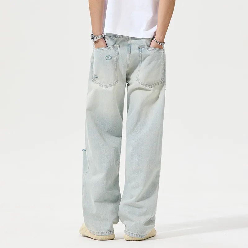 SNOW FLYING Jeans Unisex Light Blue-4