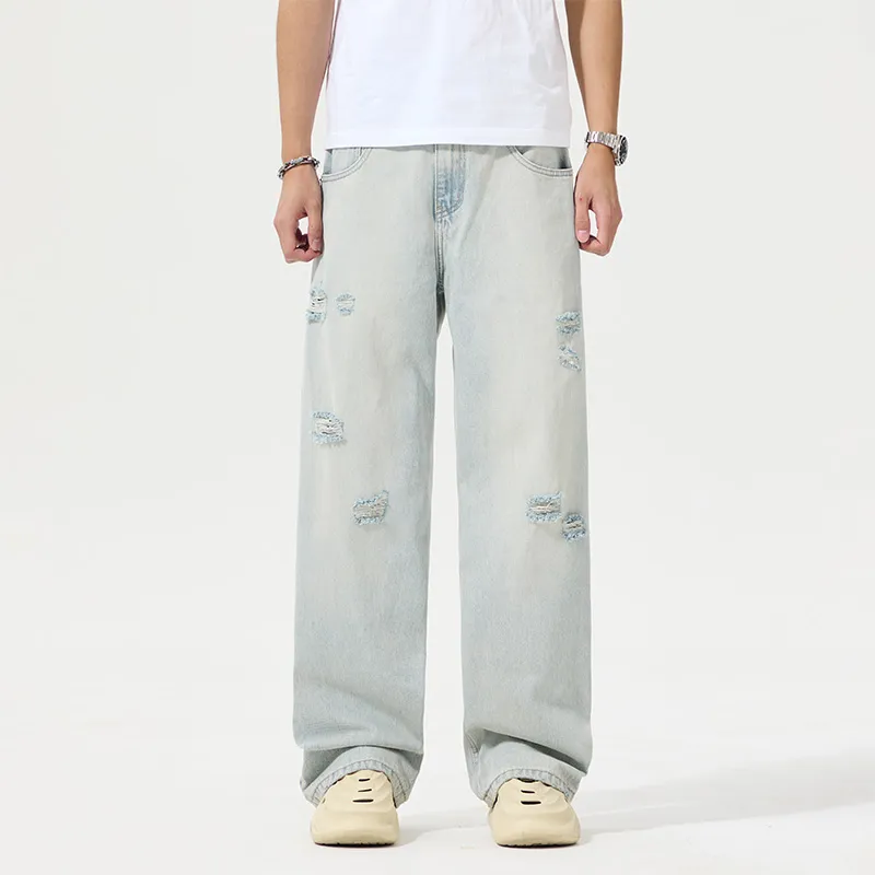 SNOW FLYING Jeans Unisex Light Blue-2
