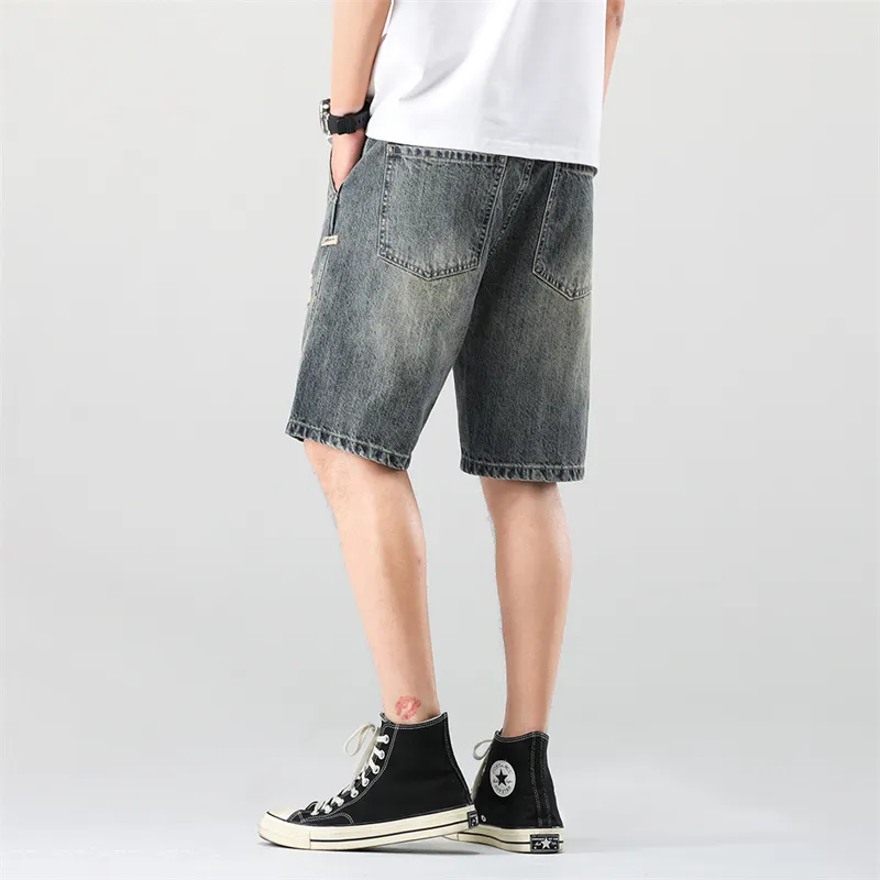 SNOW FLYING Denim Shorts Unisex-3