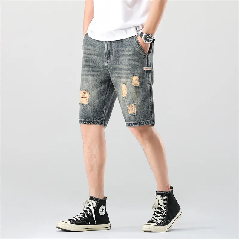 SNOW FLYING Denim Shorts Unisex-5