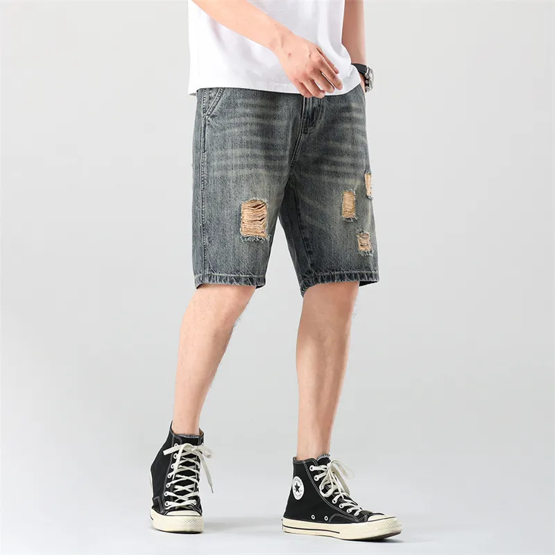 SNOW FLYING Denim Shorts Unisex-4