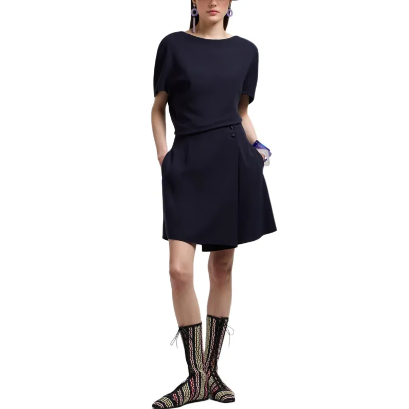EMPORIO ARMANI Technical Cady Culottes-1