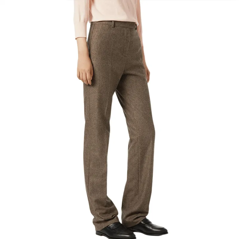 Loro Piana SS25 Suit Trouser Women's Dark Color Granite Mixed Color-4