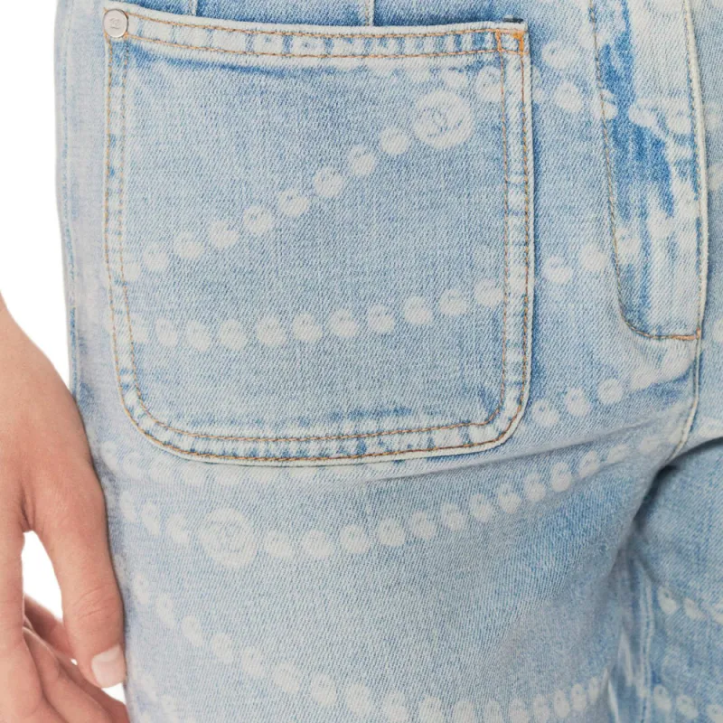 CHANEL 25P Jeans Women's Light Blue-2