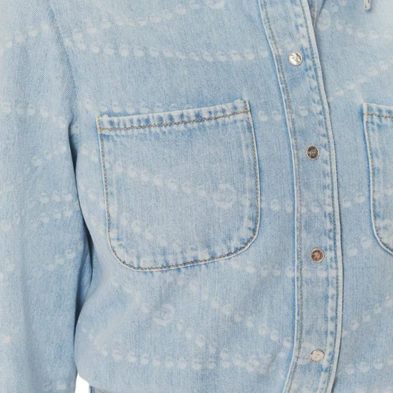 CHANEL 25P Spring Summer Preview Collection Shirt Women's Blue-2