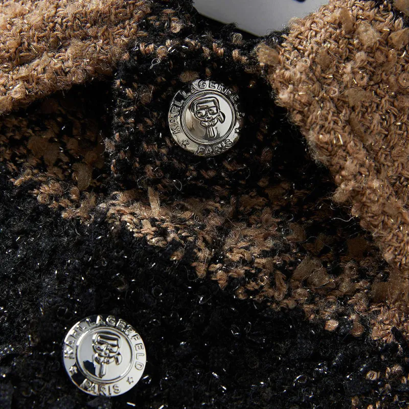 KARL LAGERFELD FW24 Jacket Men's Coffee-4