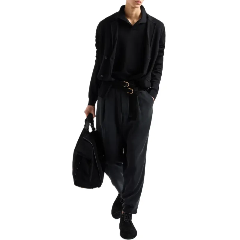 GIORGIO ARMANI Double breasted Jacket In Virgin Wool And Cashmere-1