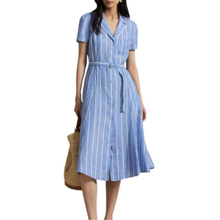 Polo Ralph Lauren Short Sleeved Dress Women's Multicolor-1