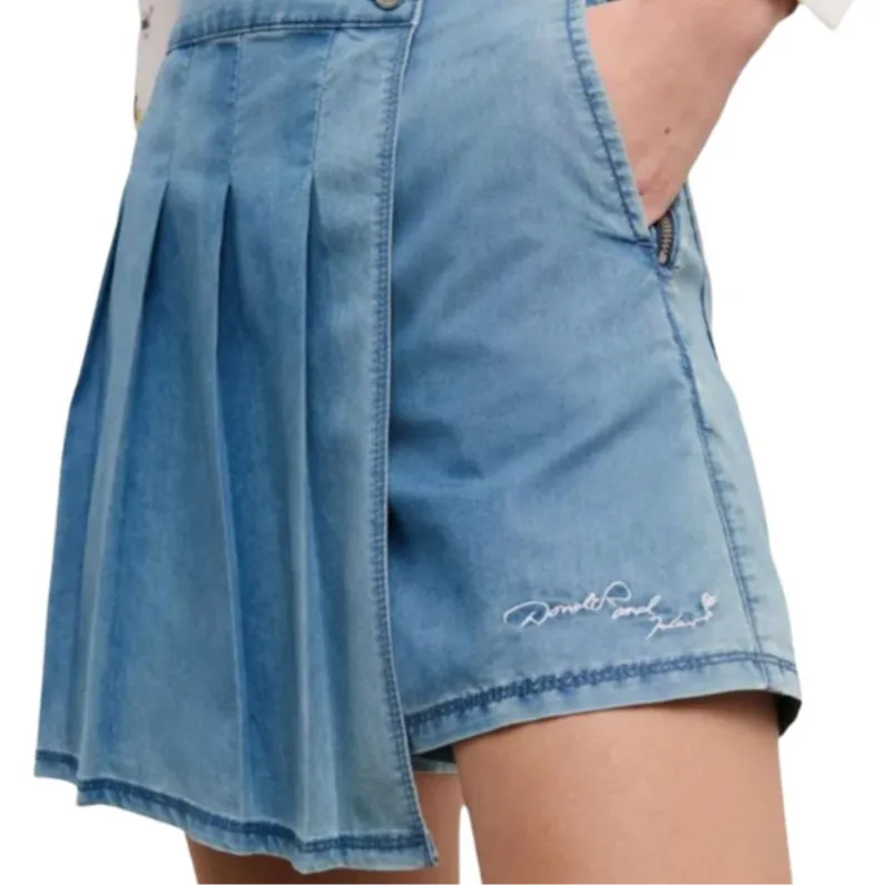 KARL LAGERFELD x Disney Denim Shorts Women's Blue-4