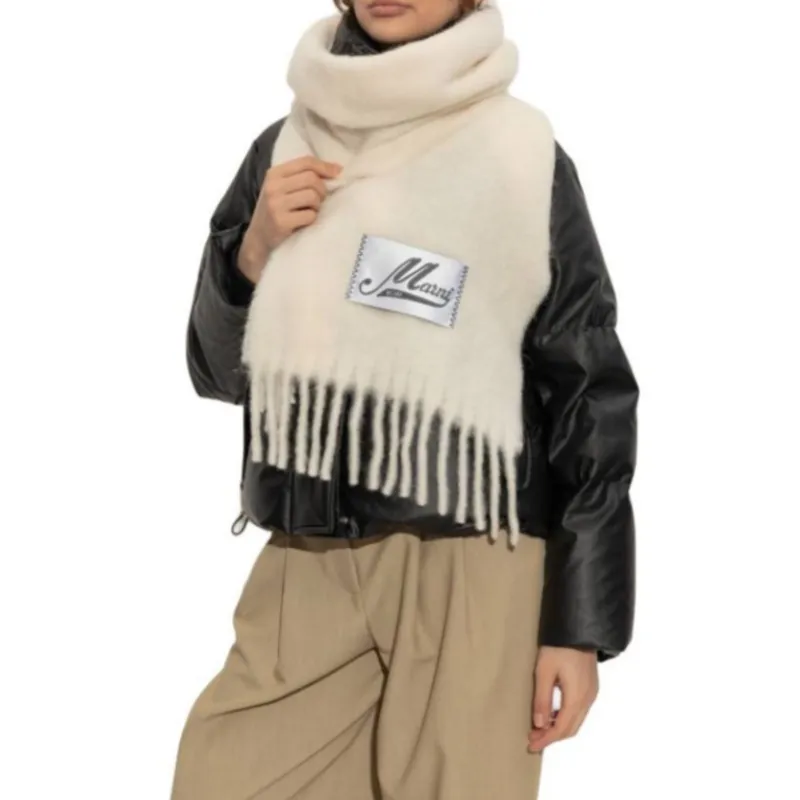 MARNI Logo patch Scarf-1