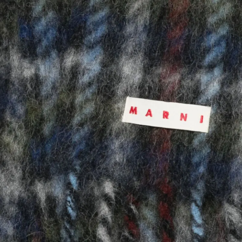 MARNI Alpaca Knit Scarves Men's Multicolor-1