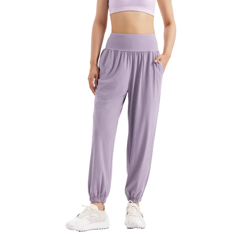 DECATHLON Knitted Sweatpants Women's Light Purple-4