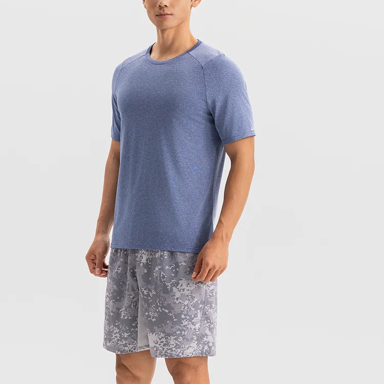 DECATHLON 500 Series T Shirt Men's Gray Slate Blue-2