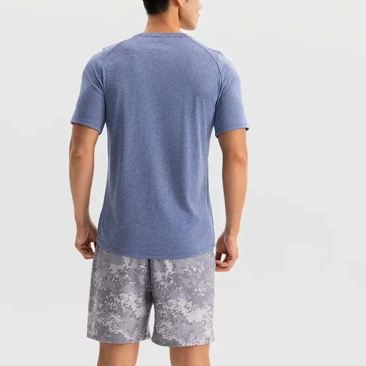 DECATHLON 500 Series T Shirt Men's Gray Slate Blue-4