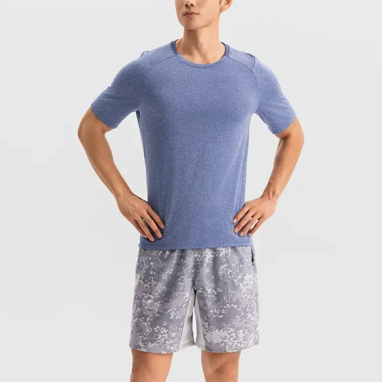 DECATHLON 500 Series T Shirt Men's Gray Slate Blue-1