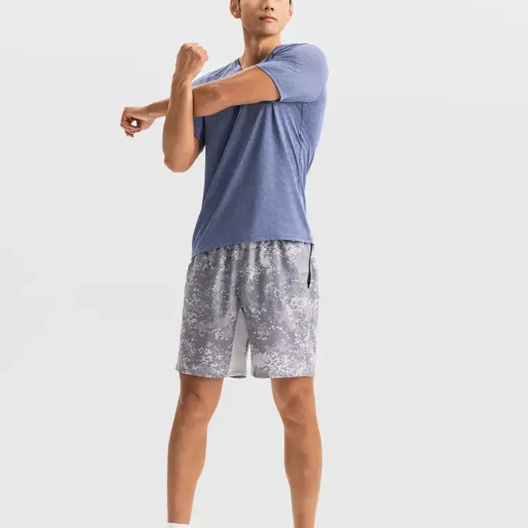 DECATHLON 500 Series T Shirt Men's Gray Slate Blue-3