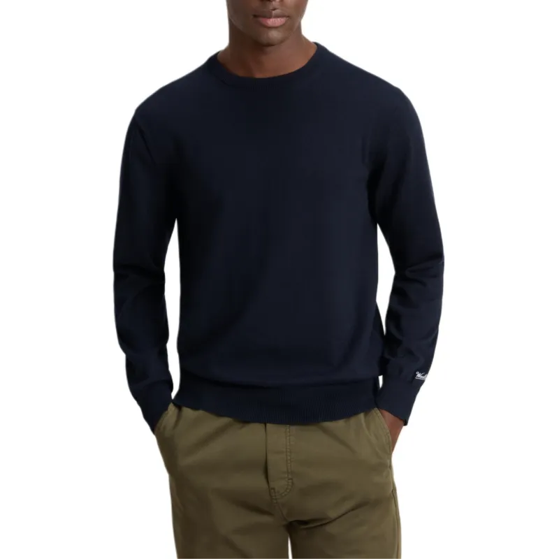 WOOLRICH Logo Embroidered Crewneck Jumper-2