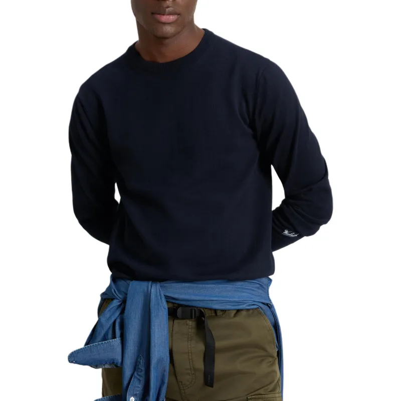 WOOLRICH Logo Embroidered Crewneck Jumper-4