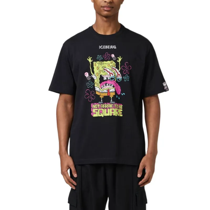 Iceberg SpongeBob print T shirt-2