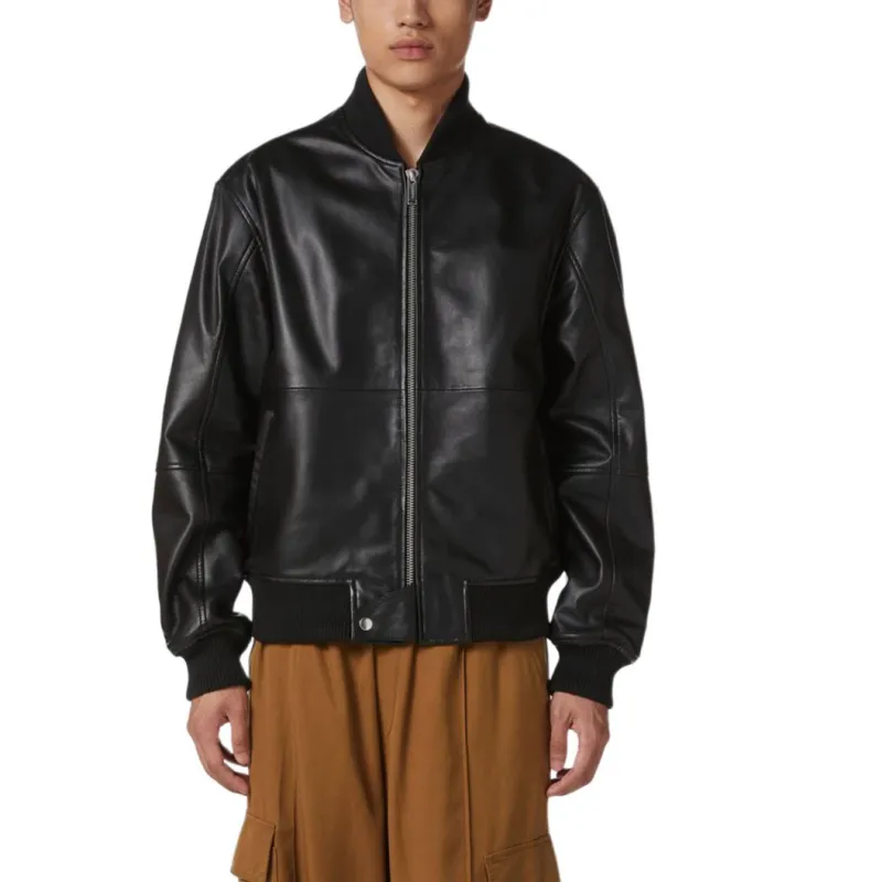 Iceberg Leather Jacket-2