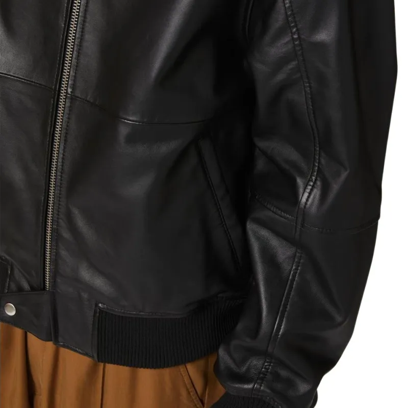 Iceberg Leather Jacket-5