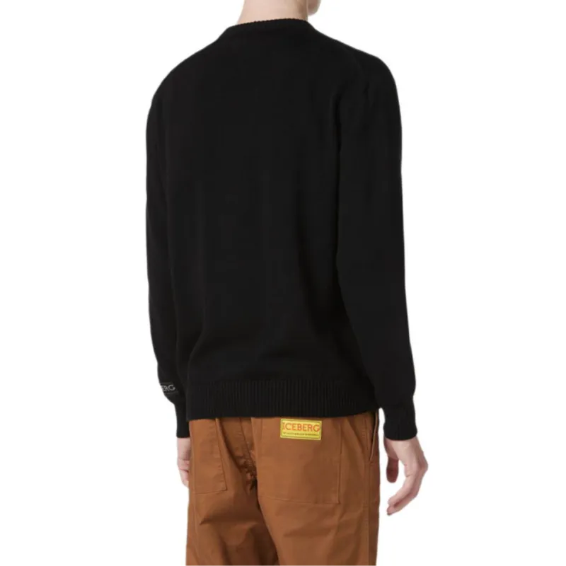 Iceberg Cartoon jacquard Sweater-3
