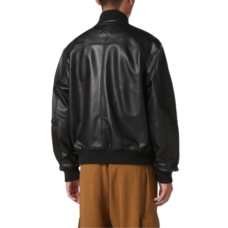 Iceberg Leather Jacket-3