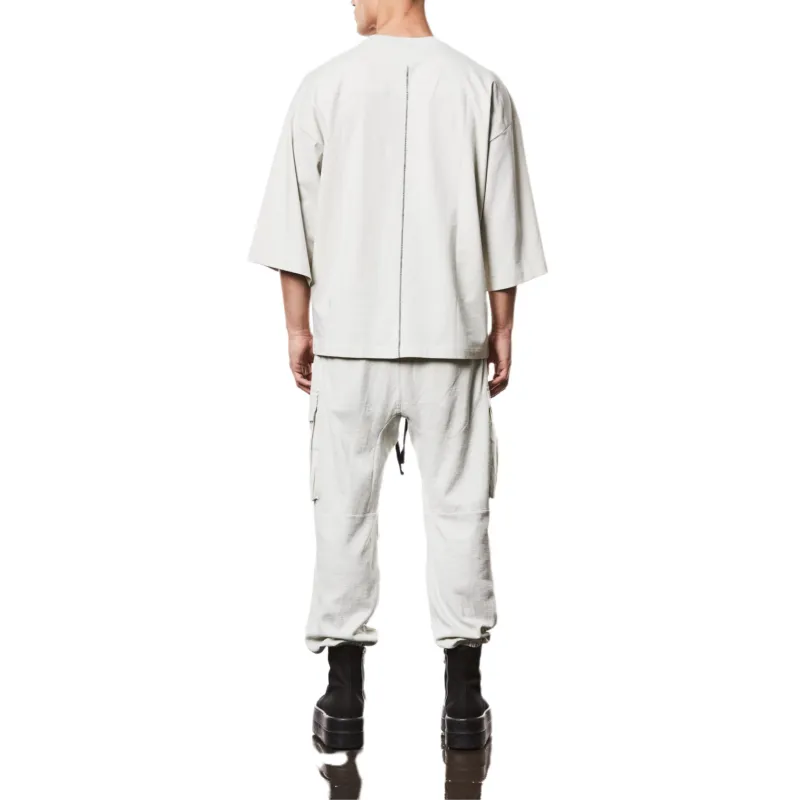 Thom Krom Three Quarter Sleeved T Shirt-3