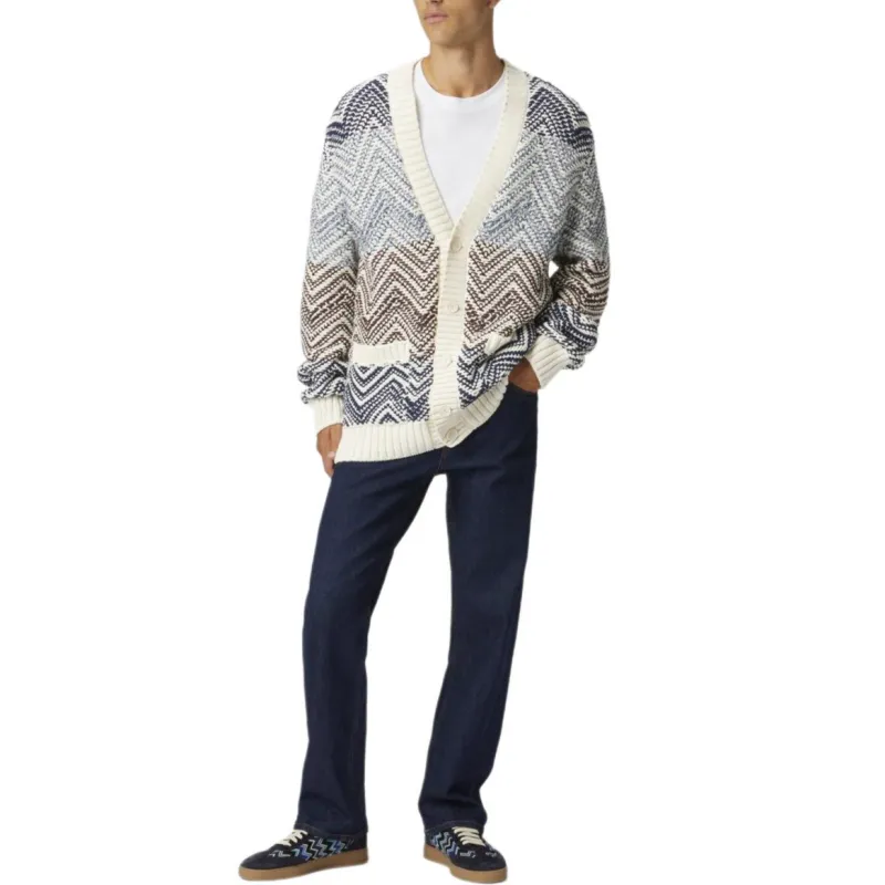 MISSONI Zigzag Crochet Knitted Cardigan-1