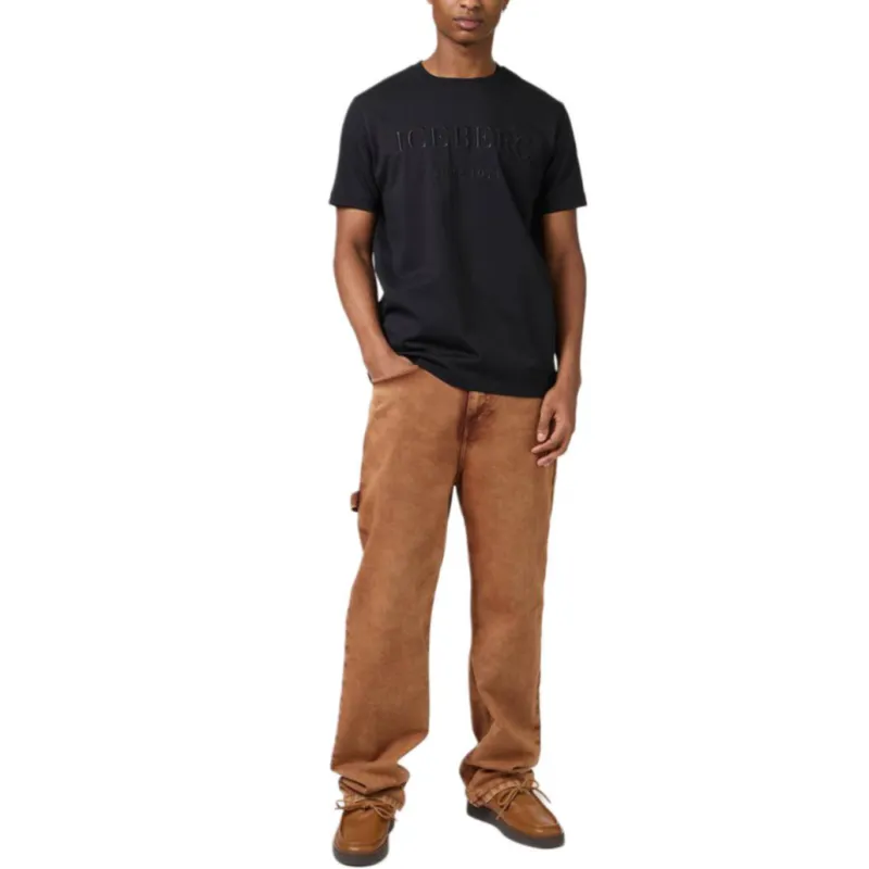Iceberg Logo embroidered T shirt-1