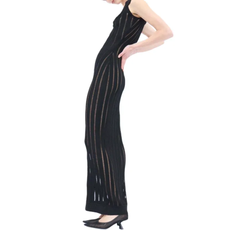 Nensi Dojaka Ribbed knit Maxi Dress-3